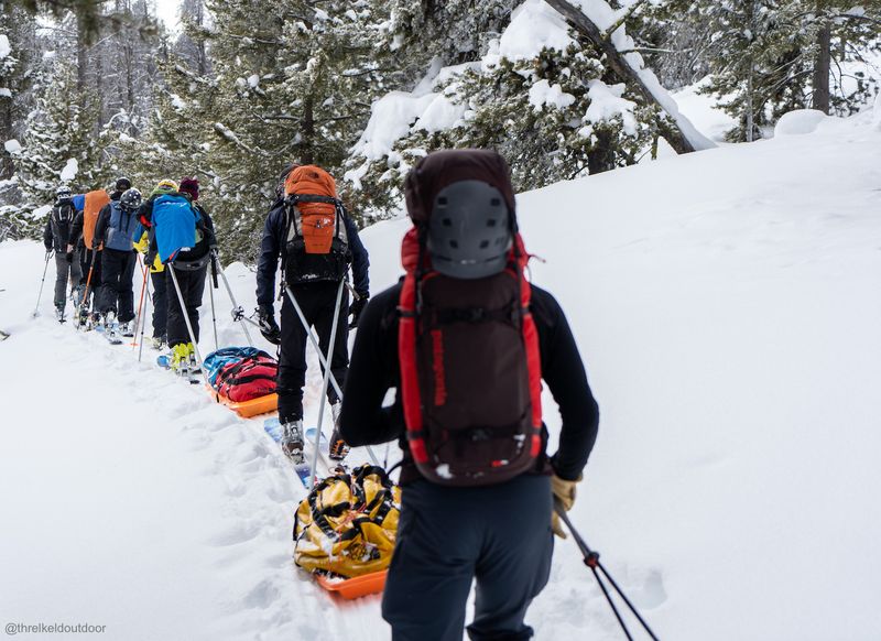 Touring toward the Big Belt Hut